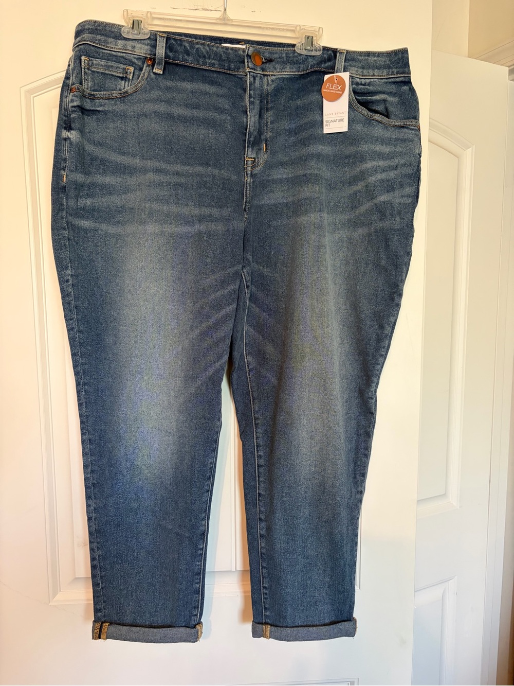 Lane Bryant Dark Blue Cropped Straight Jeans